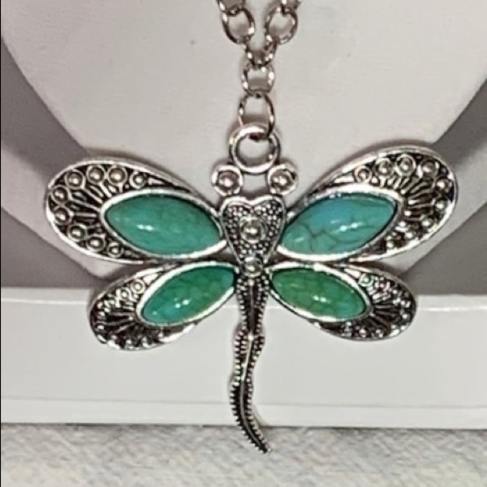Turquoise Dragonfly Necklace